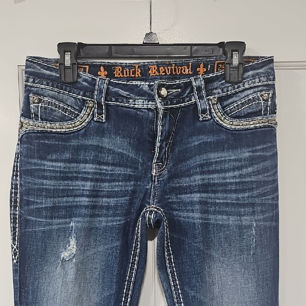 Rock Revival Women's Dark Blue Boot Cut Jeans